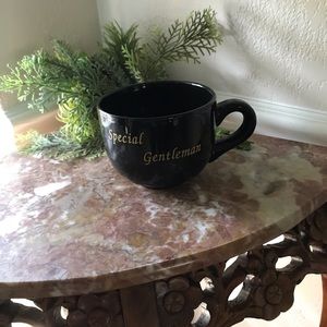 Black oversized mug